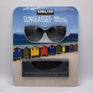 Kirkland Costco Signature KS17 M49 Black Smoke Crystl Grey Polarized Sunglasses